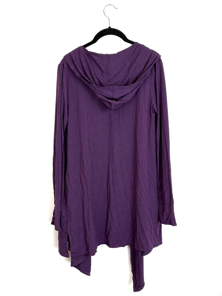 Purple Draped Cardigan - Size 2/4