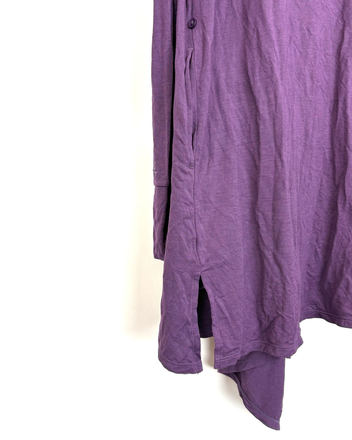 Purple Draped Cardigan - Size 2/4
