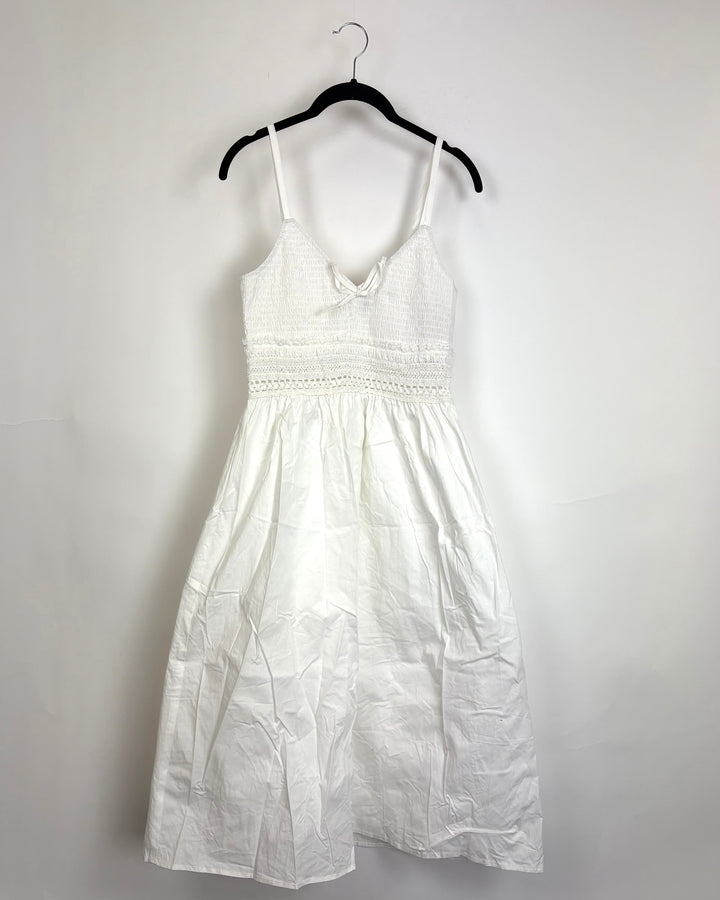White Crochet Dress - Size 2/4
