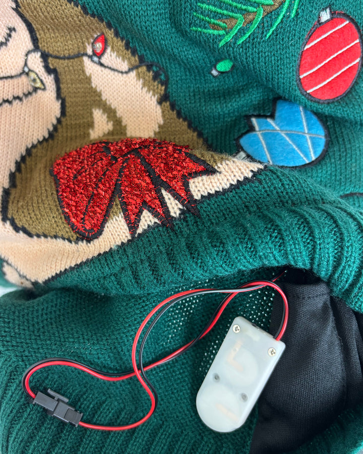 Light-Up Pug Holiday Sweater - Size 4/6