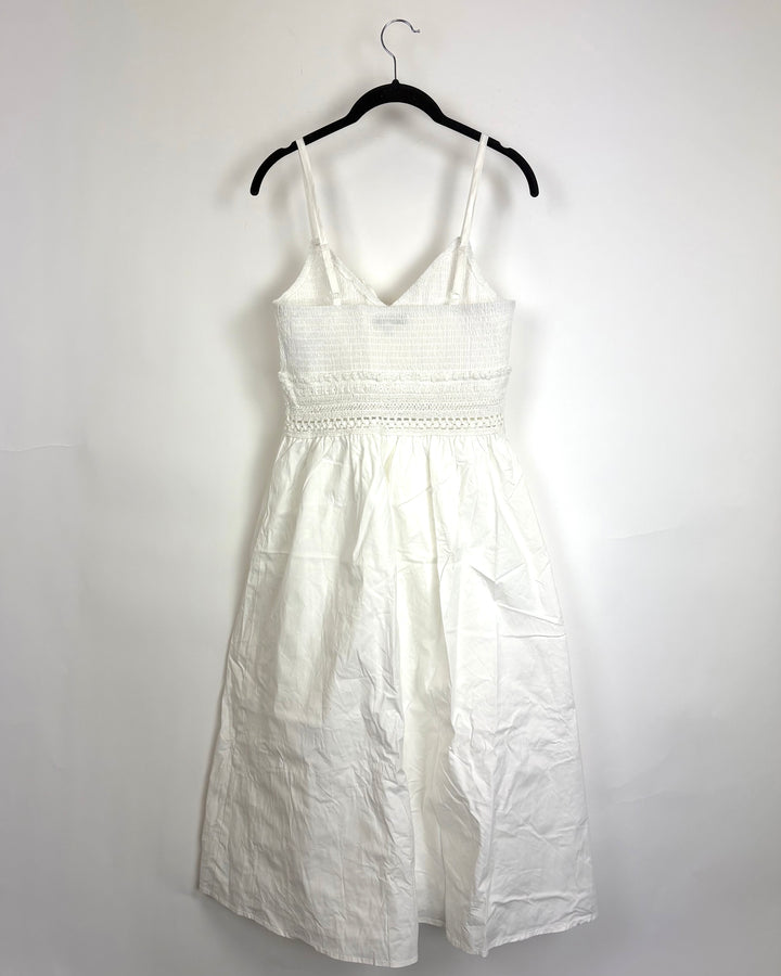 White Crochet Dress - Size 2/4