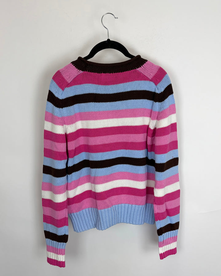 Striped Mockneck Sweater - Size 6/8