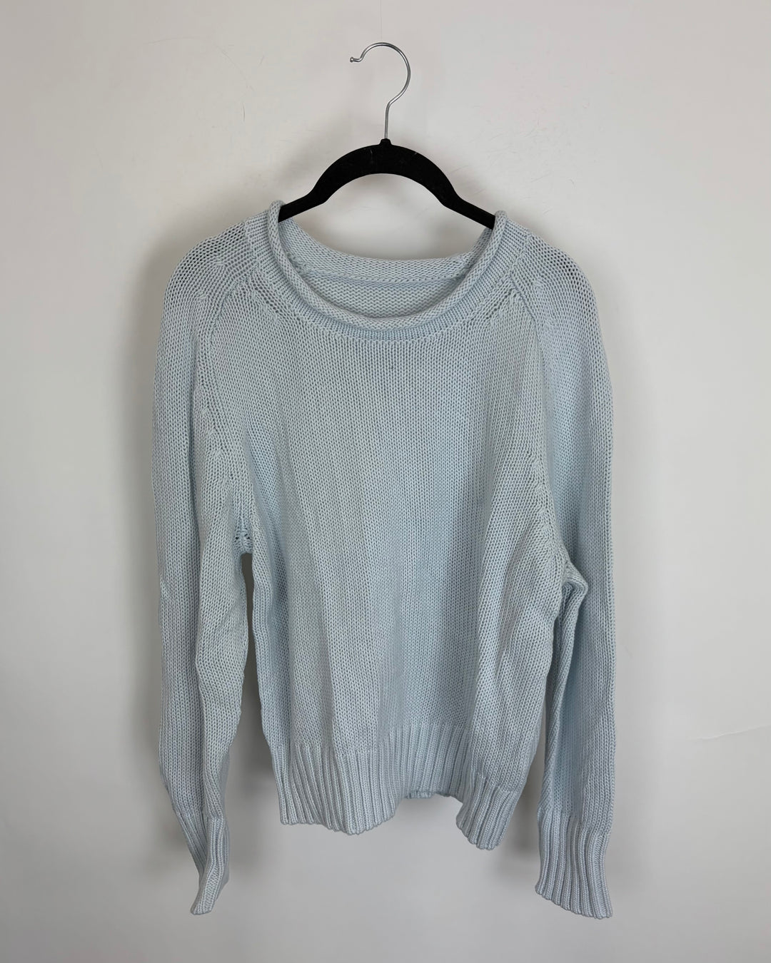 Ice Blue Mock-neck Sweater - Size 6/8