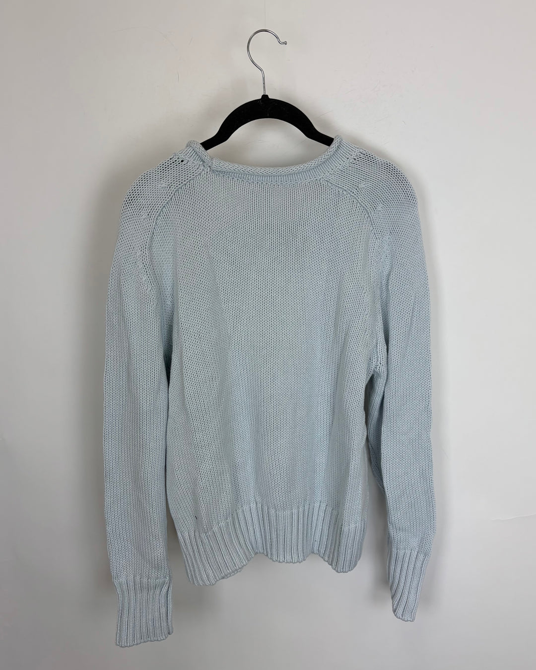 Ice Blue Mock-neck Sweater - Size 6/8