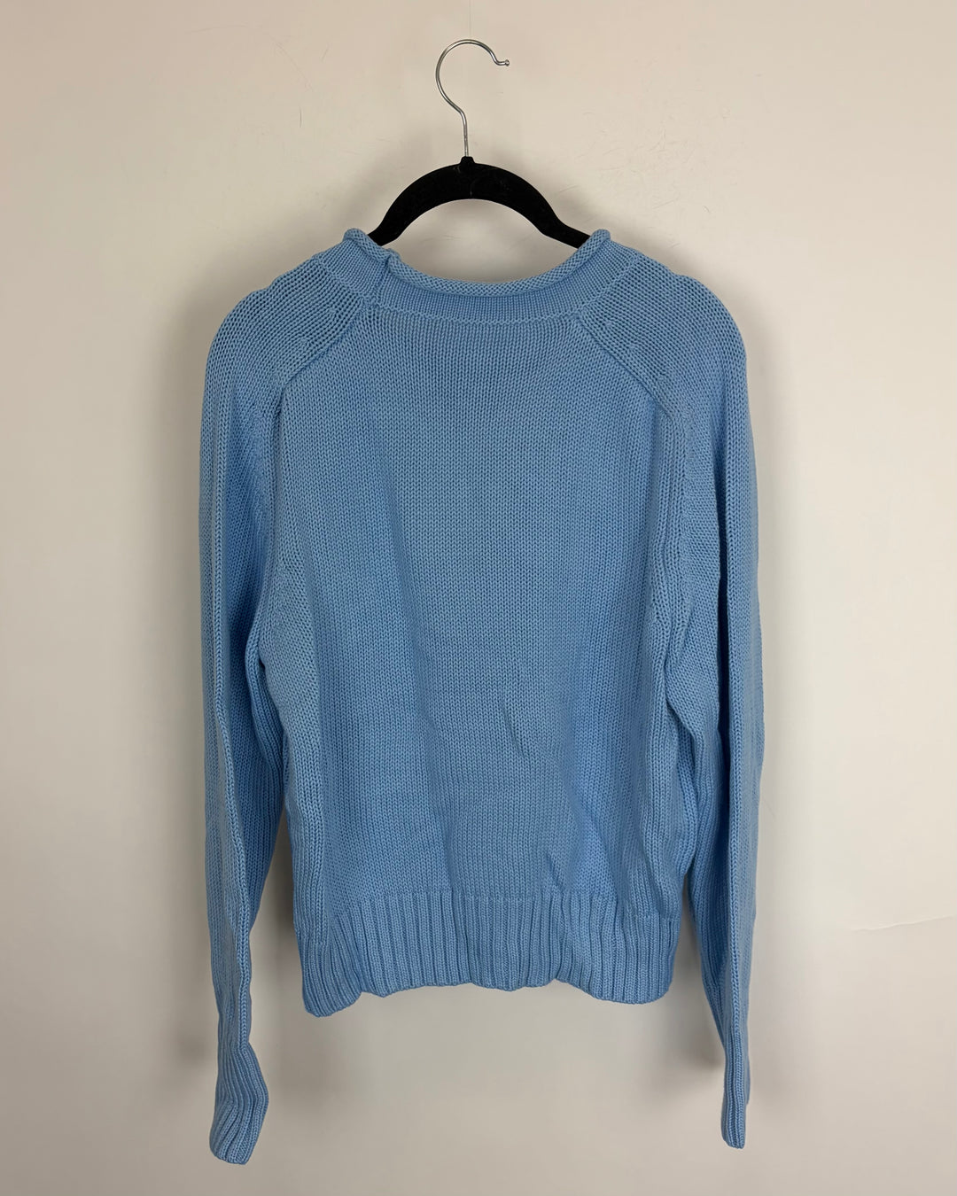 Sky Blue Mock-neck Sweater - Size 6/8