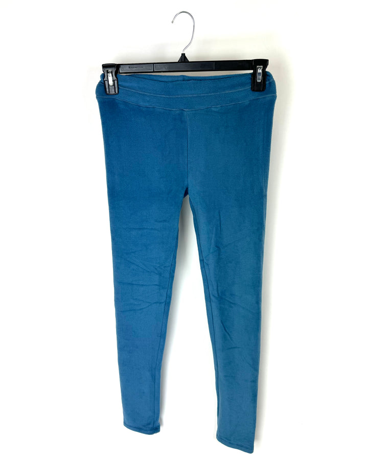 Blue Fleece Leggings - Size 2-4