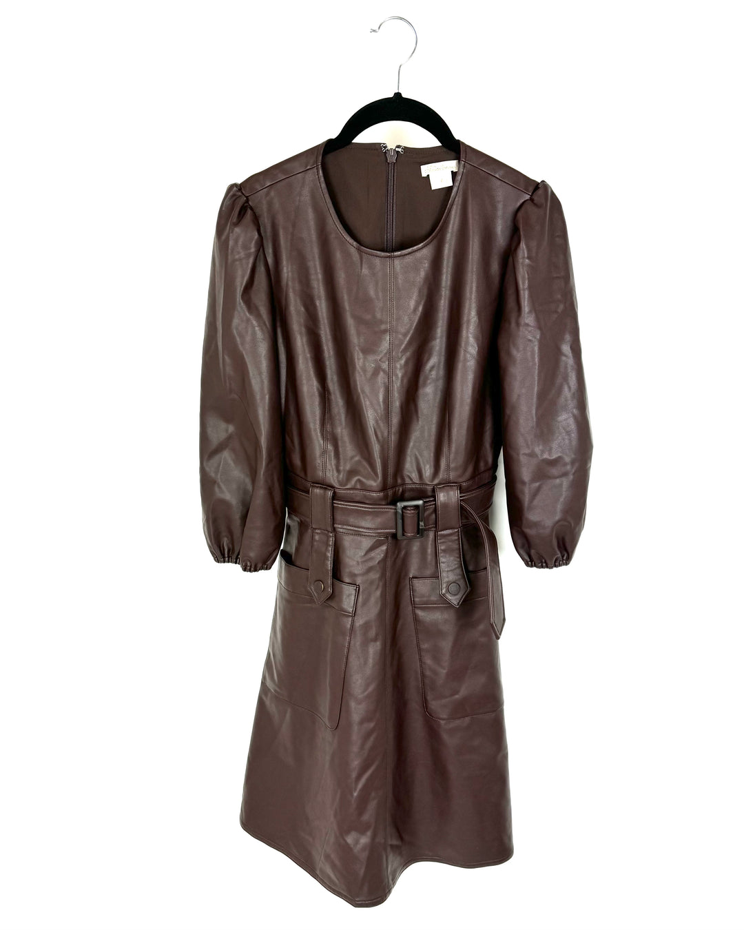 Dark Brown Leather Dress - Size 4 The Fashion Foundation Dark Brown Leather Dress - Size 4 The Fashion Foundation