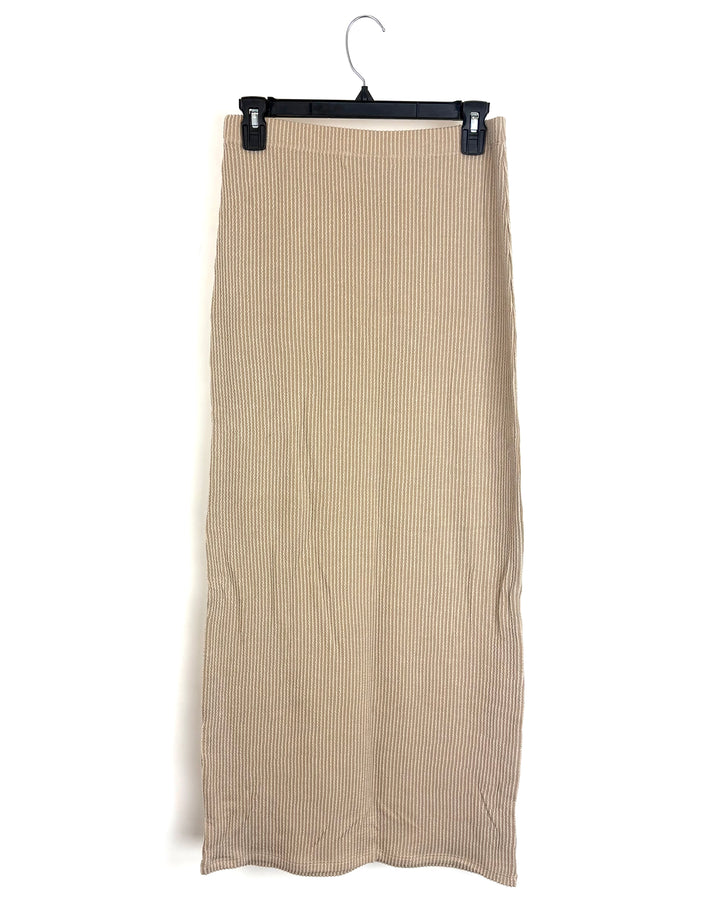 Beige Textured Skirt - Size 4/6