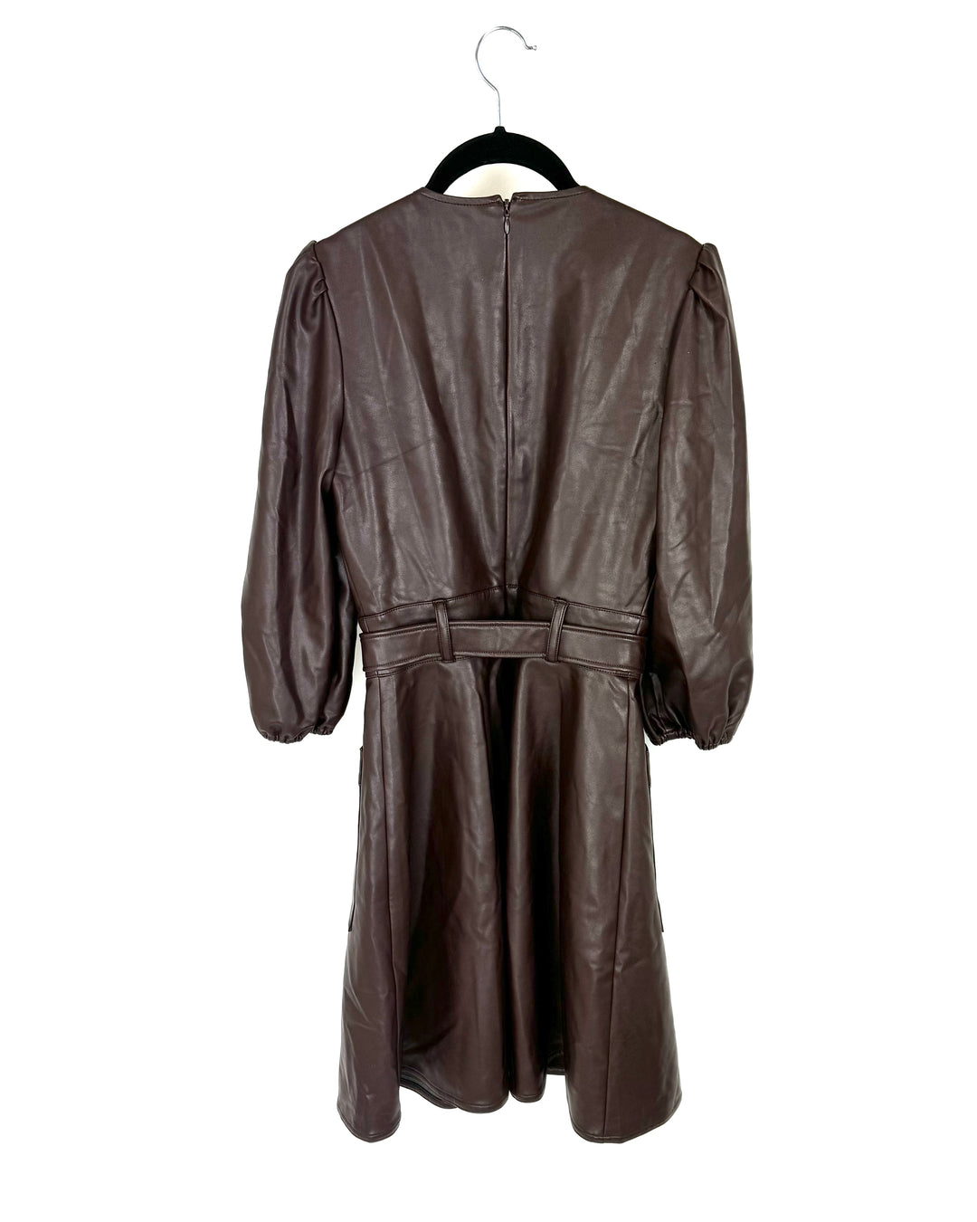 Dark Brown Leather Dress - Size 4 The Fashion Foundation Dark Brown Leather Dress - Size 4 The Fashion Foundation