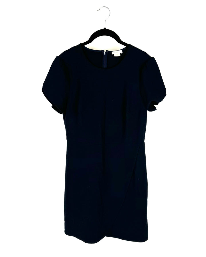 Navy Blue Fitted Dress - Size 8