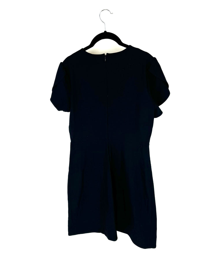 Navy Blue Fitted Dress - Size 8