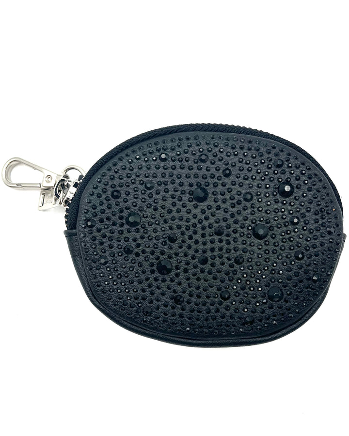 Black Heart Shaped Bag With Coin Purse