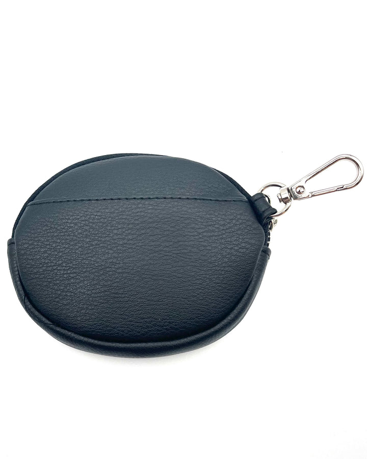 Black Heart Shaped Bag With Coin Purse