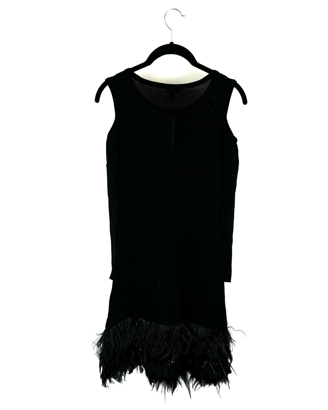 Black Feather Dress - Size 2