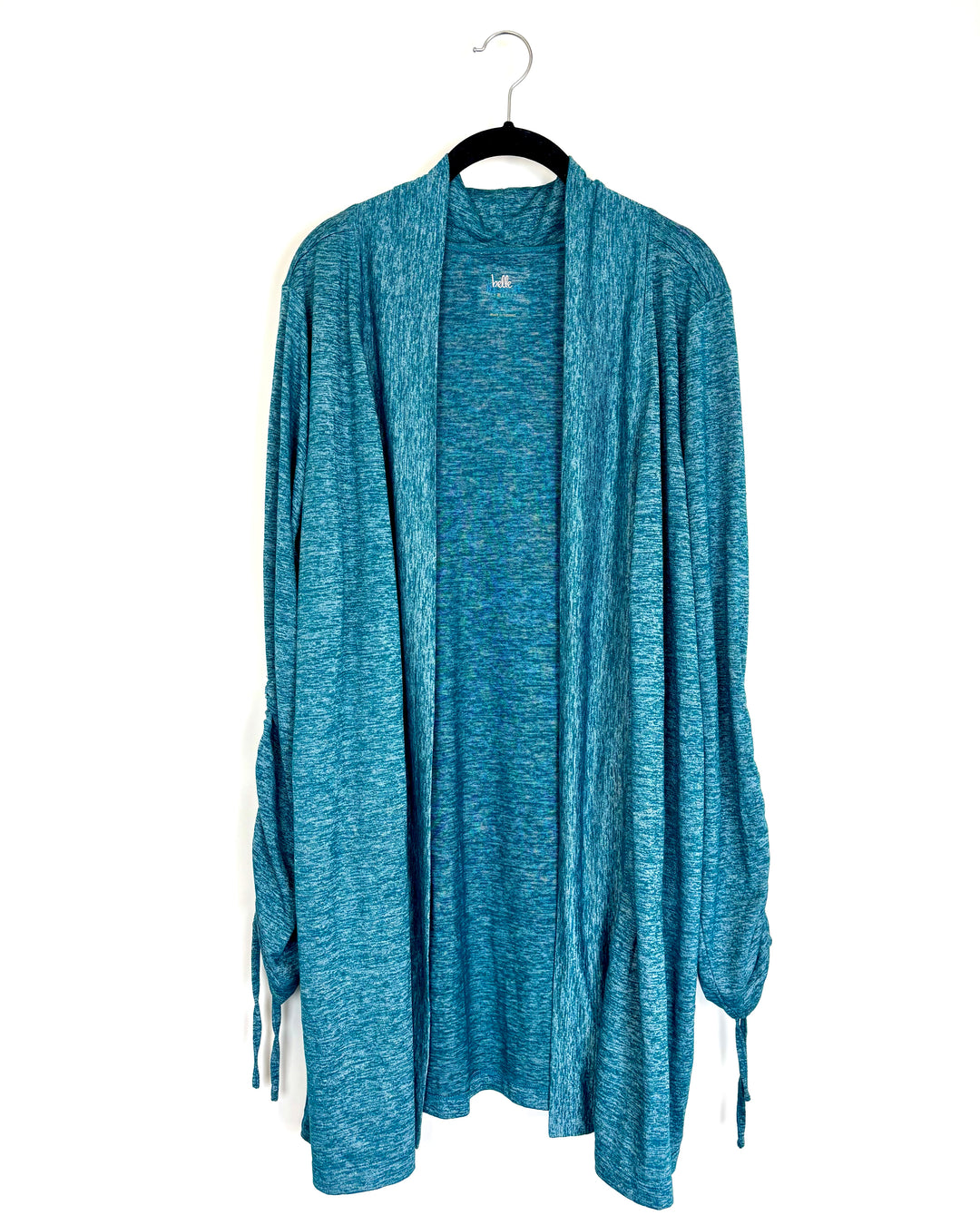 Teal Long Sleeve Cardigan - Size 14-16