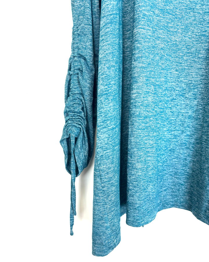 Teal Long Sleeve Cardigan - Size 14-16