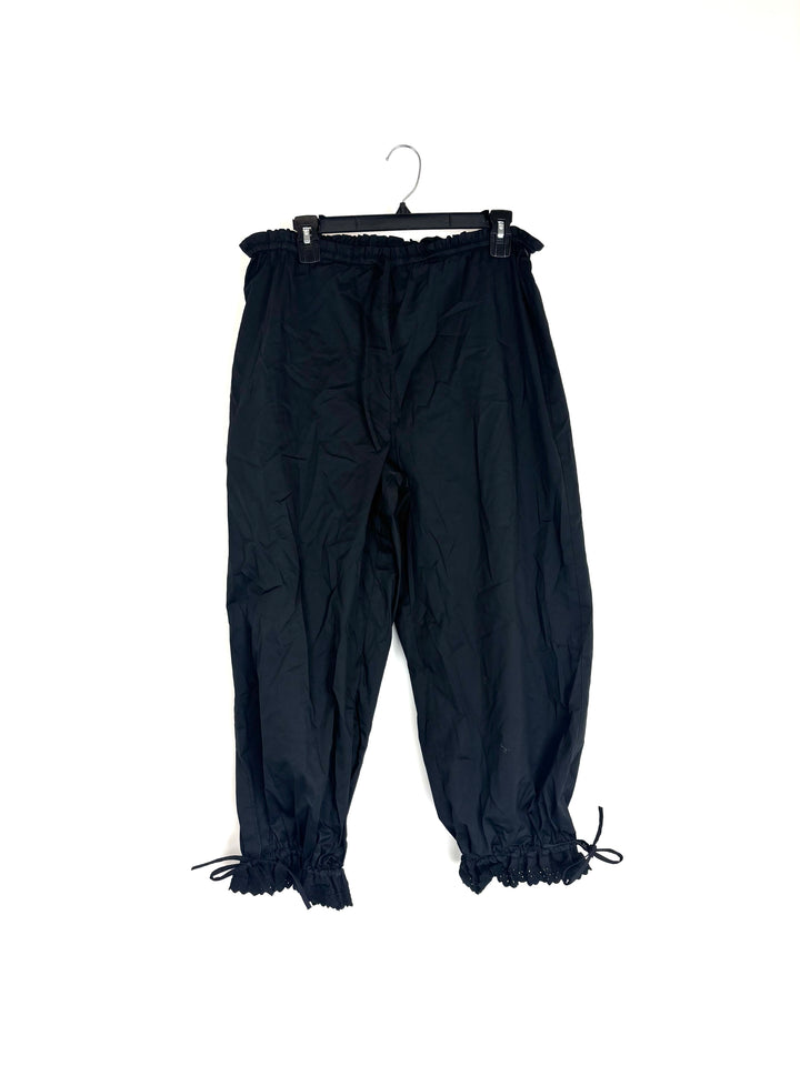 Black Parachute Pants - Size 2/4