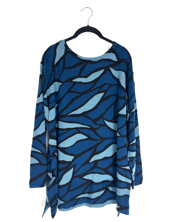 Blue Long Sleeve Sweater - Size 14/16