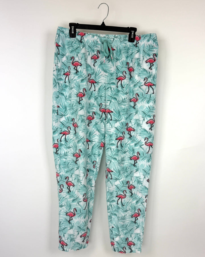 Fleece Flamingo Pajama Pants - Size 10/12