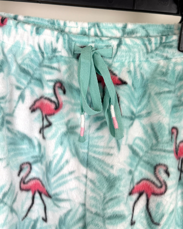 Fleece Flamingo Pajama Pants - Size 10/12