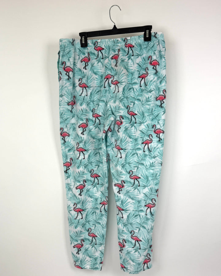 Fleece Flamingo Pajama Pants - Size 10/12