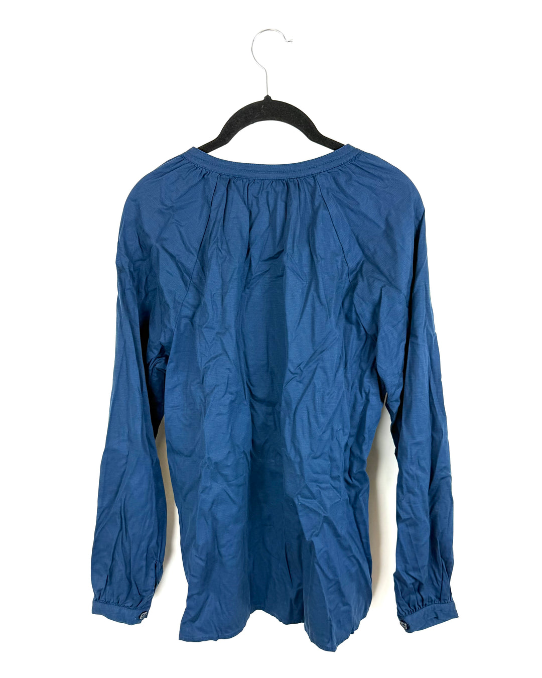 Dark Blue Button Down Top - Size 6/8