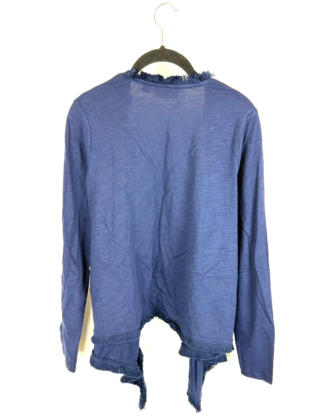 Navy Blue Fringed Cardigan - Size 6/8