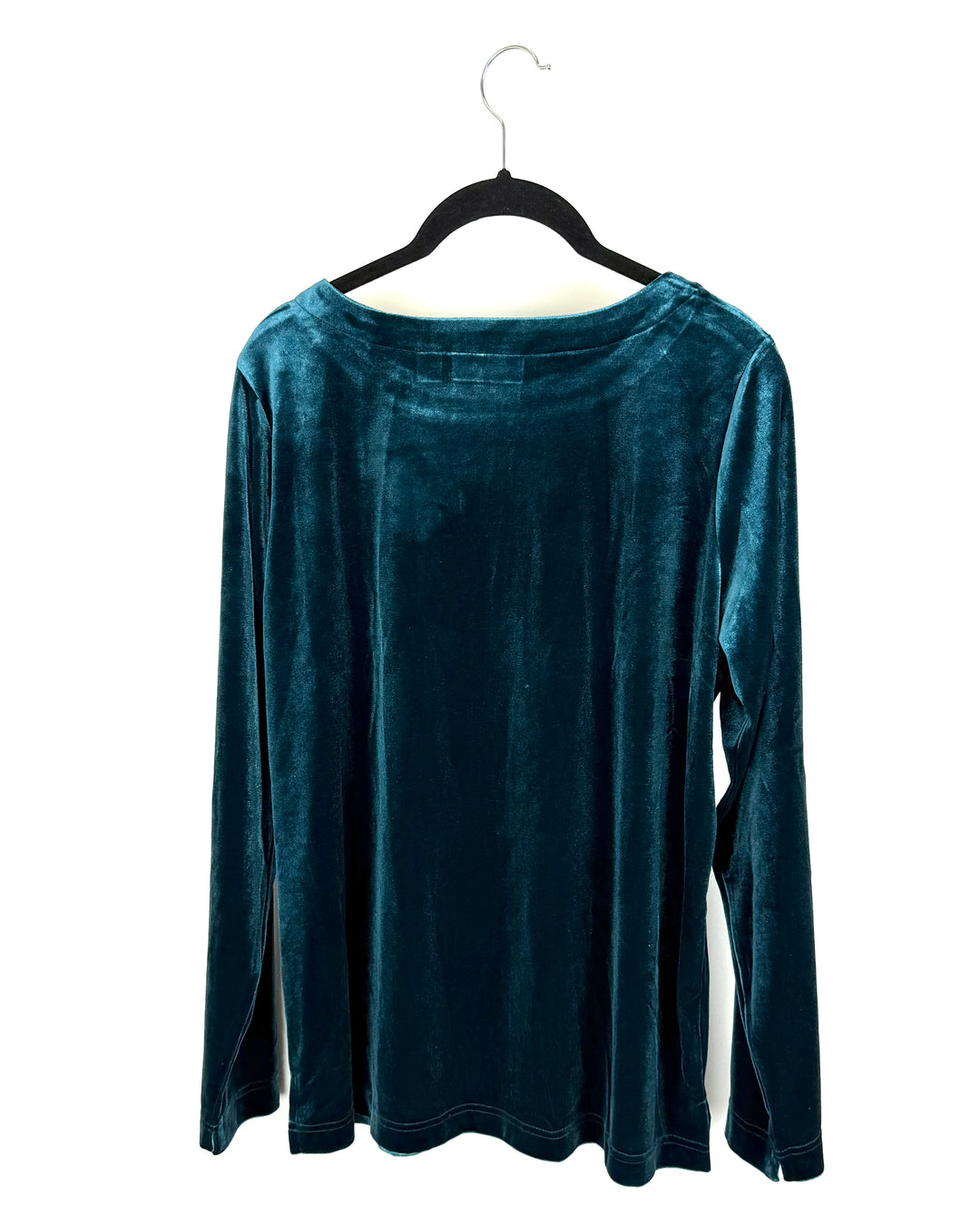Dark Cyan Rounded Neck Top - Size 6/8