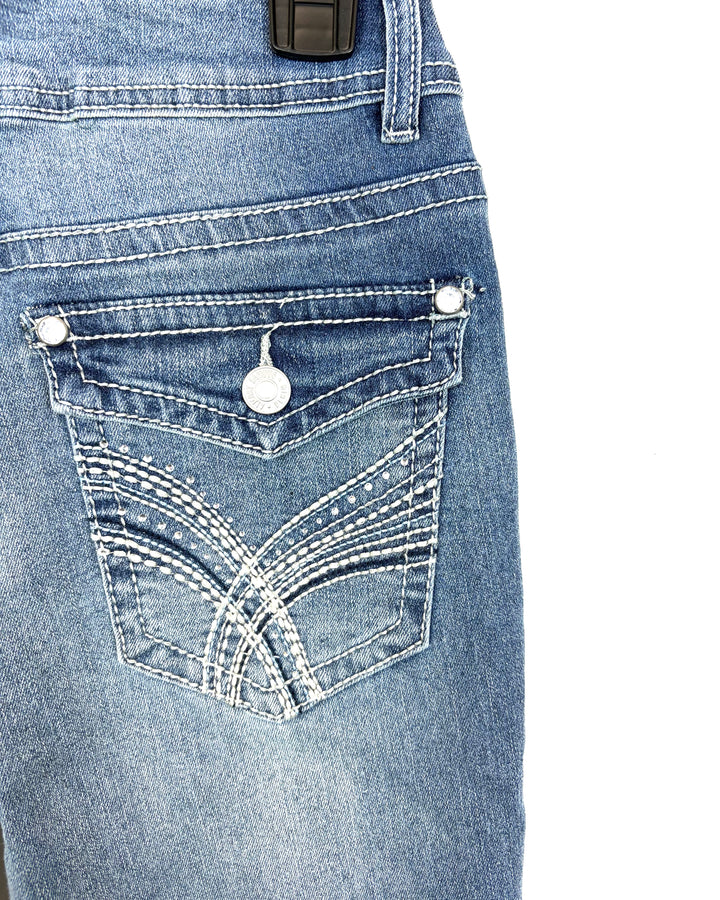 Mid Wash Blue Bootcut Jeans - Size 2/4 and 6