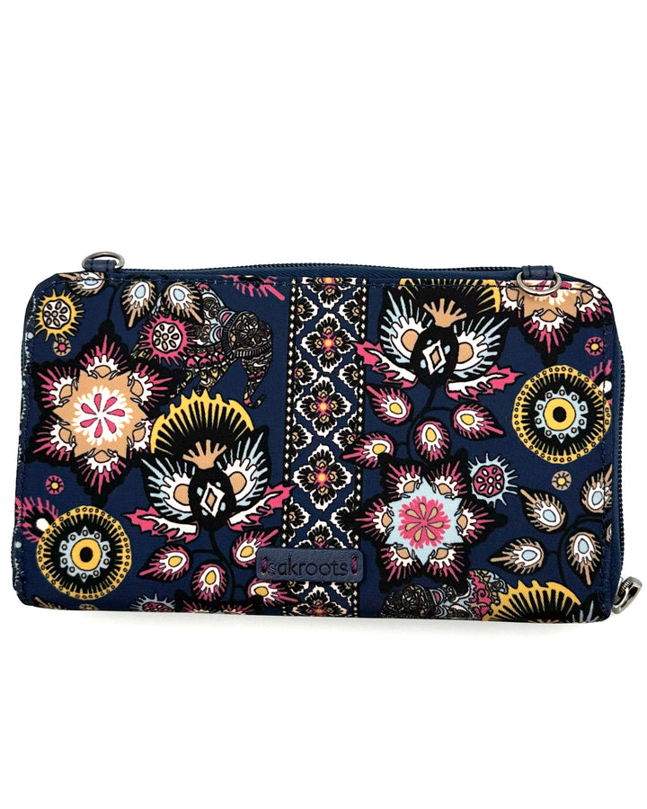 Navy Multicolor Paisley Crossbody Bag