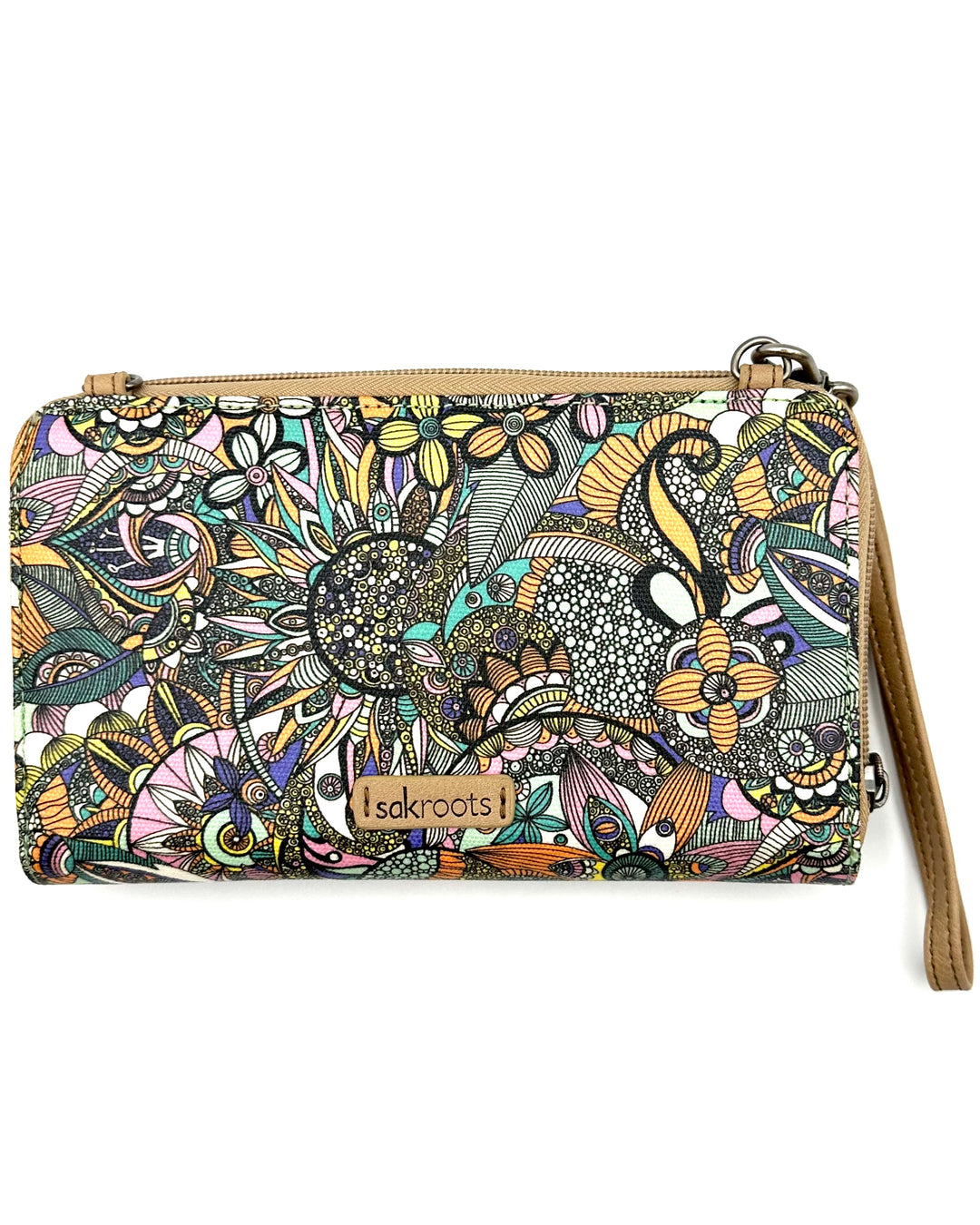 Multicolor Abstract Crossbody Bag/Wristlet