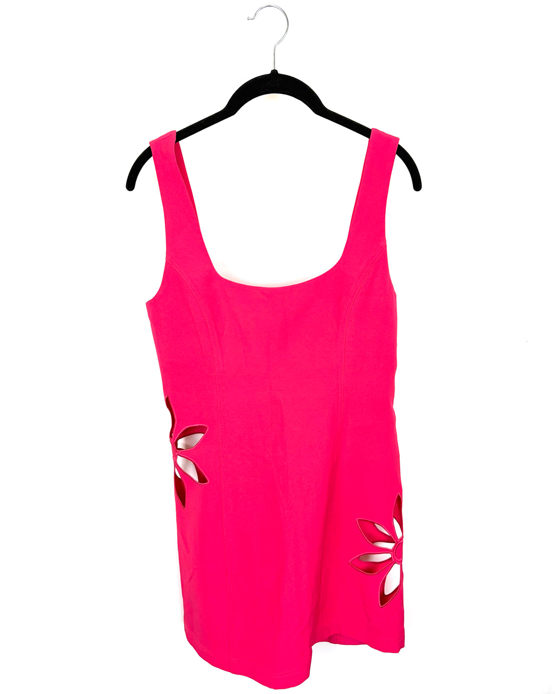Hot Pink Flower Cutout Dress - Size 2/4