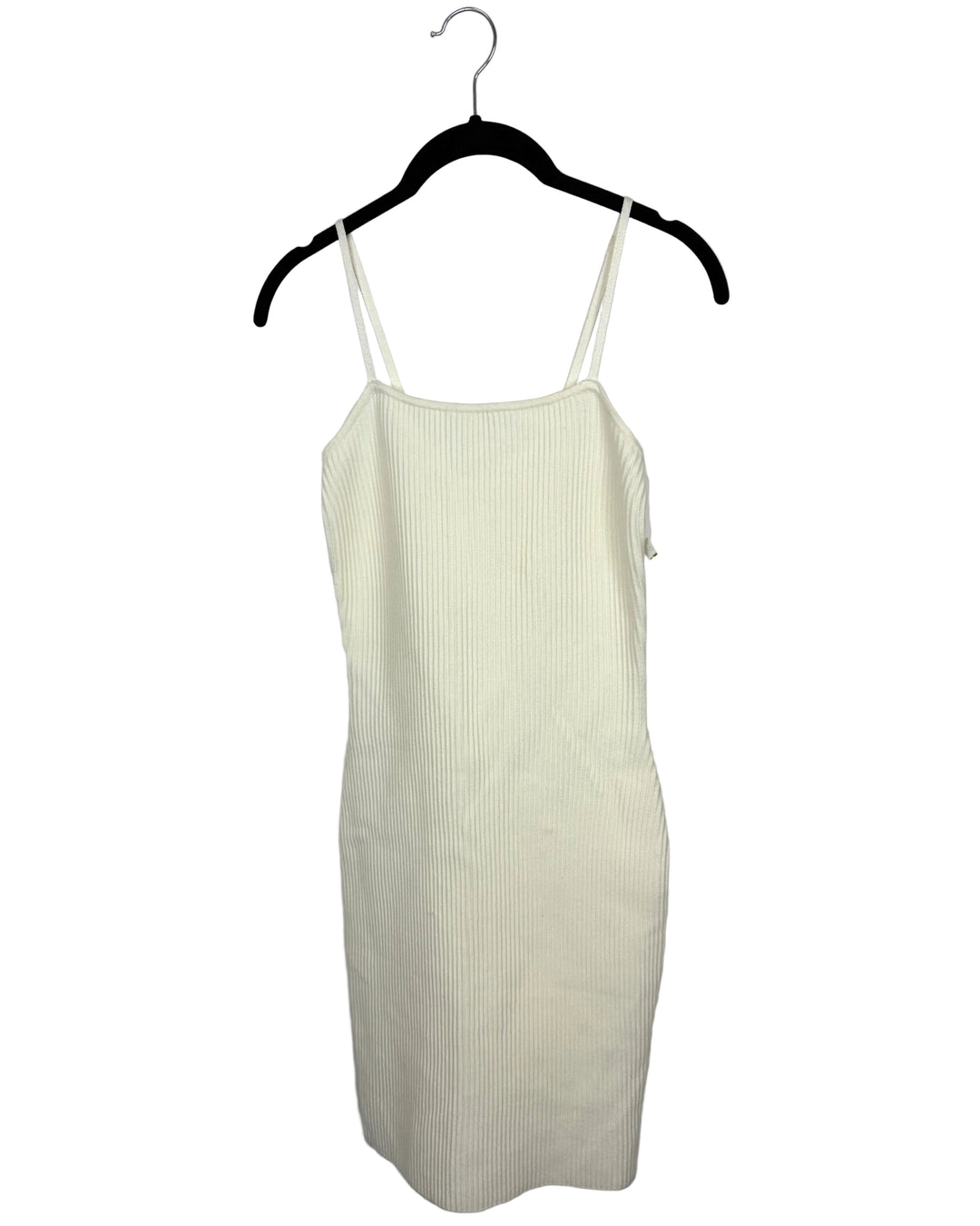 Cream White Ribbed Dress - Size 2/4