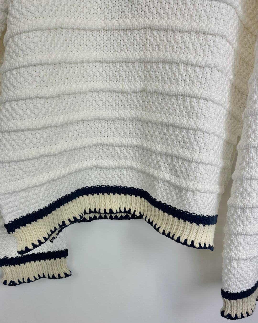 V-Neck Ribbed Knit Sweater - Size 6/8