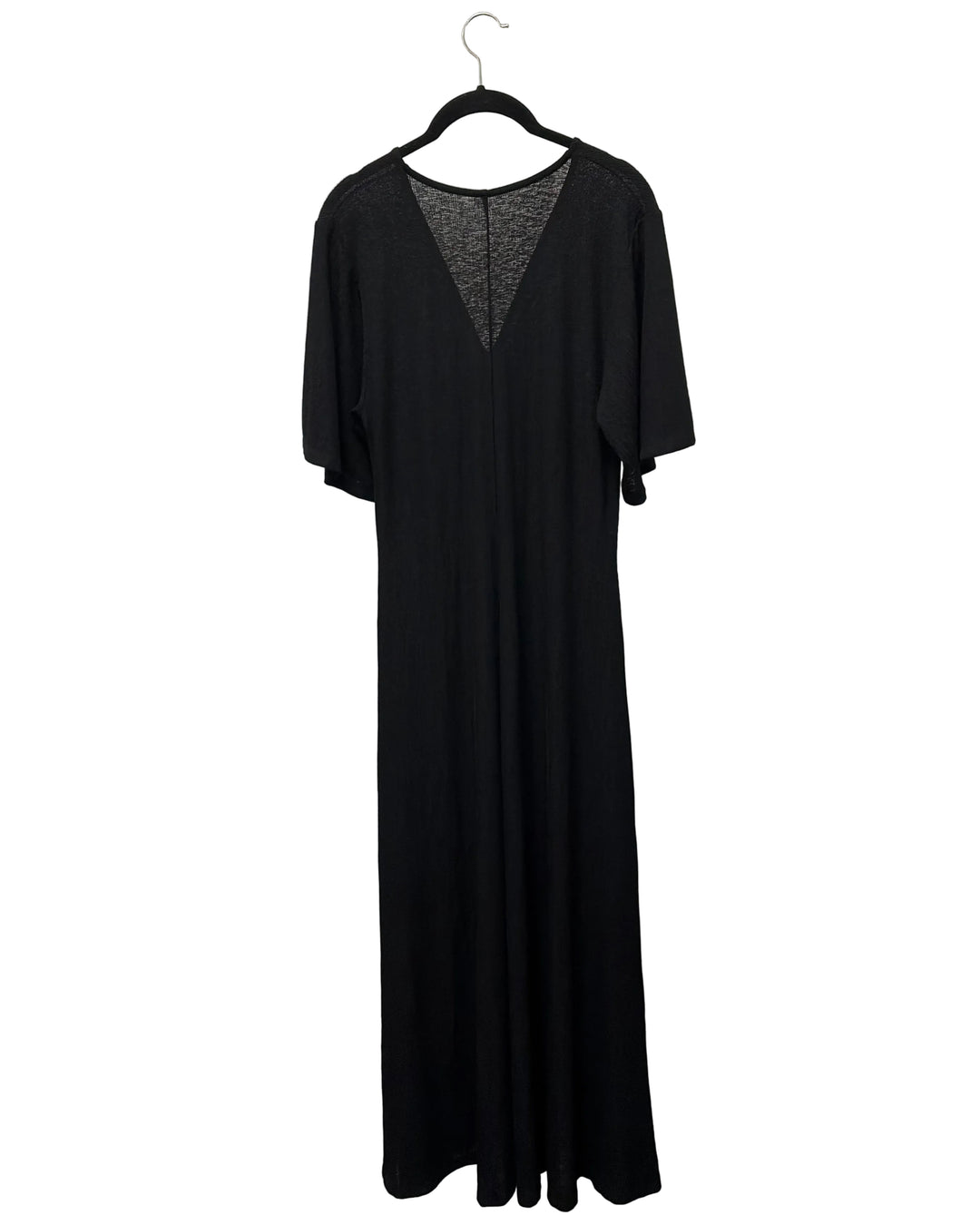 Ruched Front Black Dress - Size 4/6