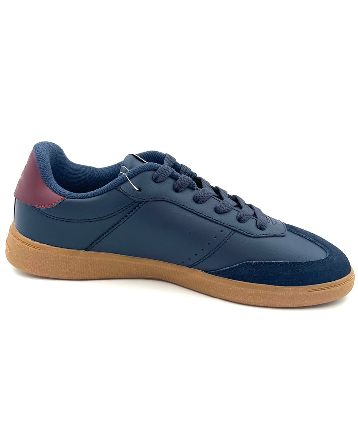 MENS Navy Blue and Maroon Sneakers - Size 11