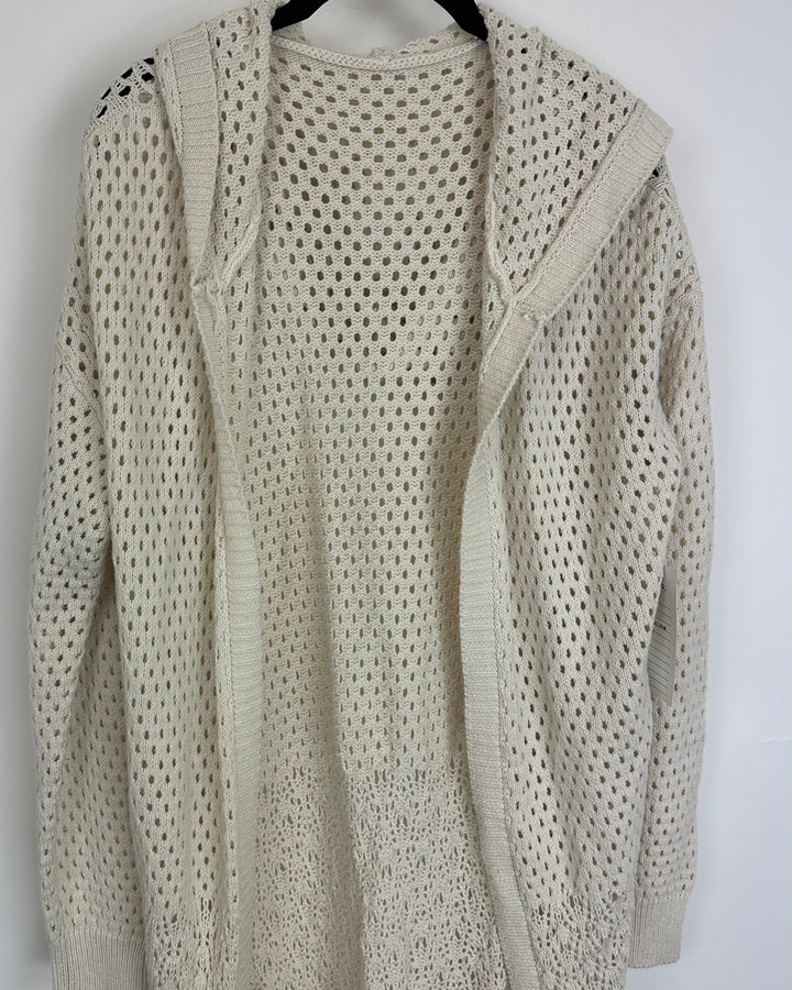 Crochet Hooded Robe - Size 6/8
