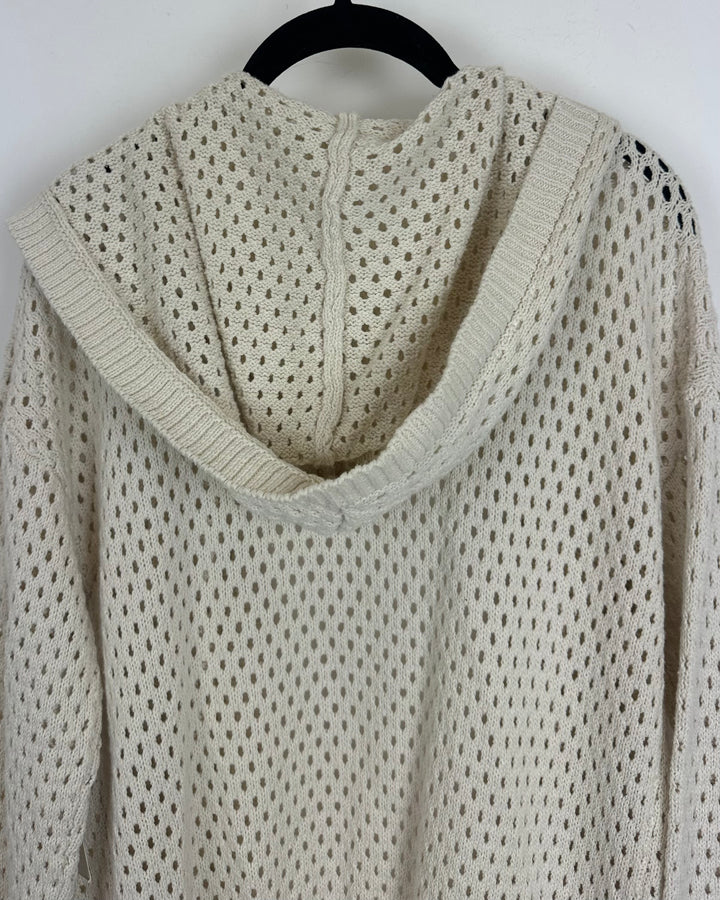 Crochet Hooded Robe - Size 6/8