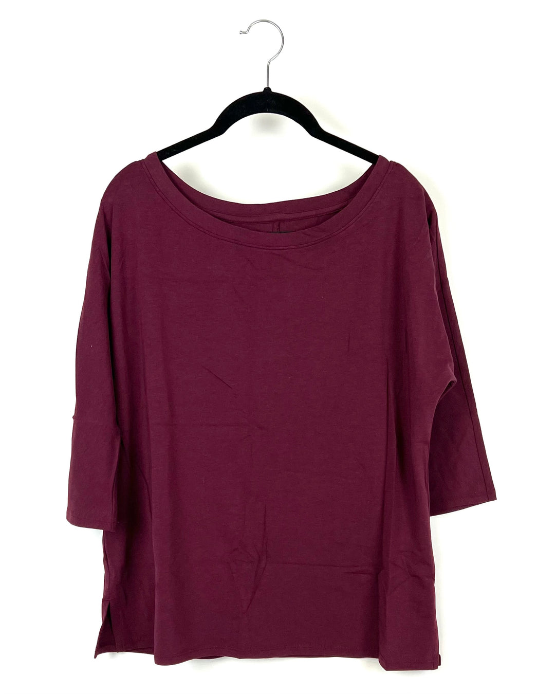 Maroon 3/4-Sleeve Sleep Shirt - Size 4/6