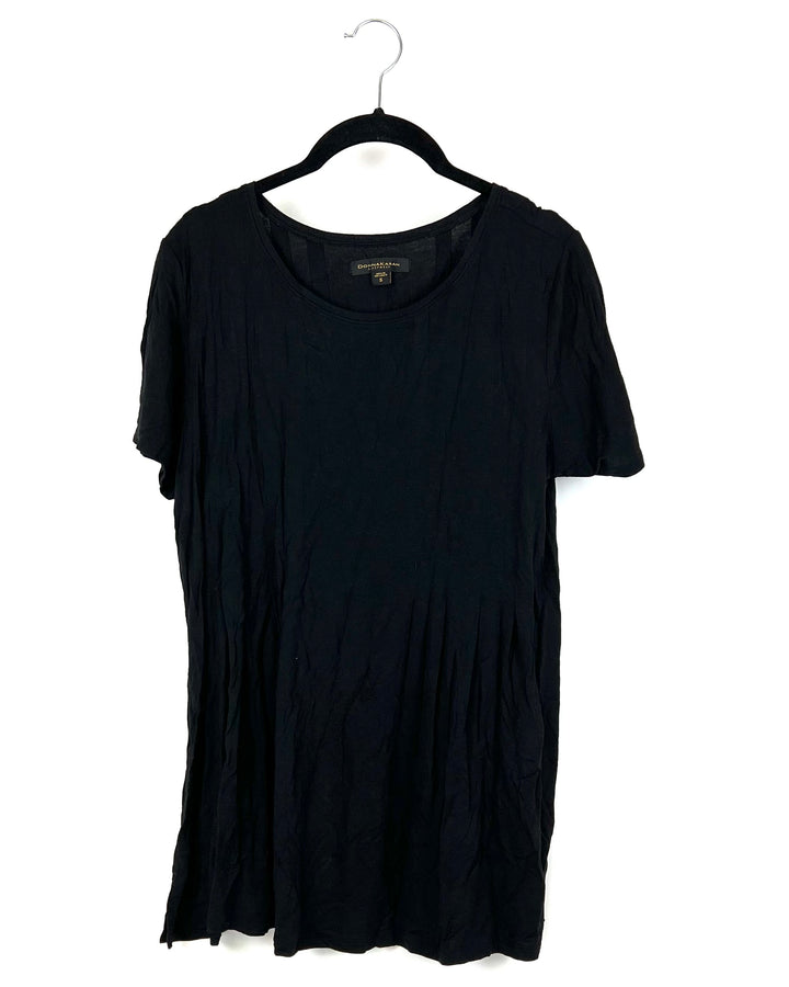 Black Short Sleeve Nightshirt - Small