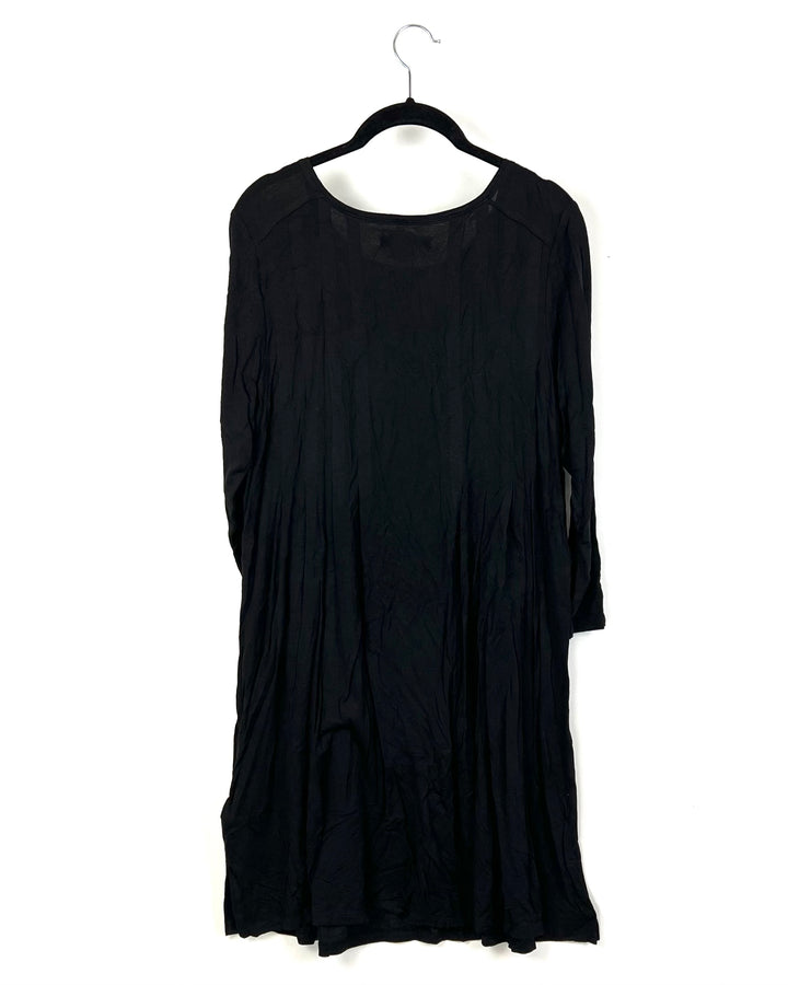 Black Long Sleeve Nightgown - Small