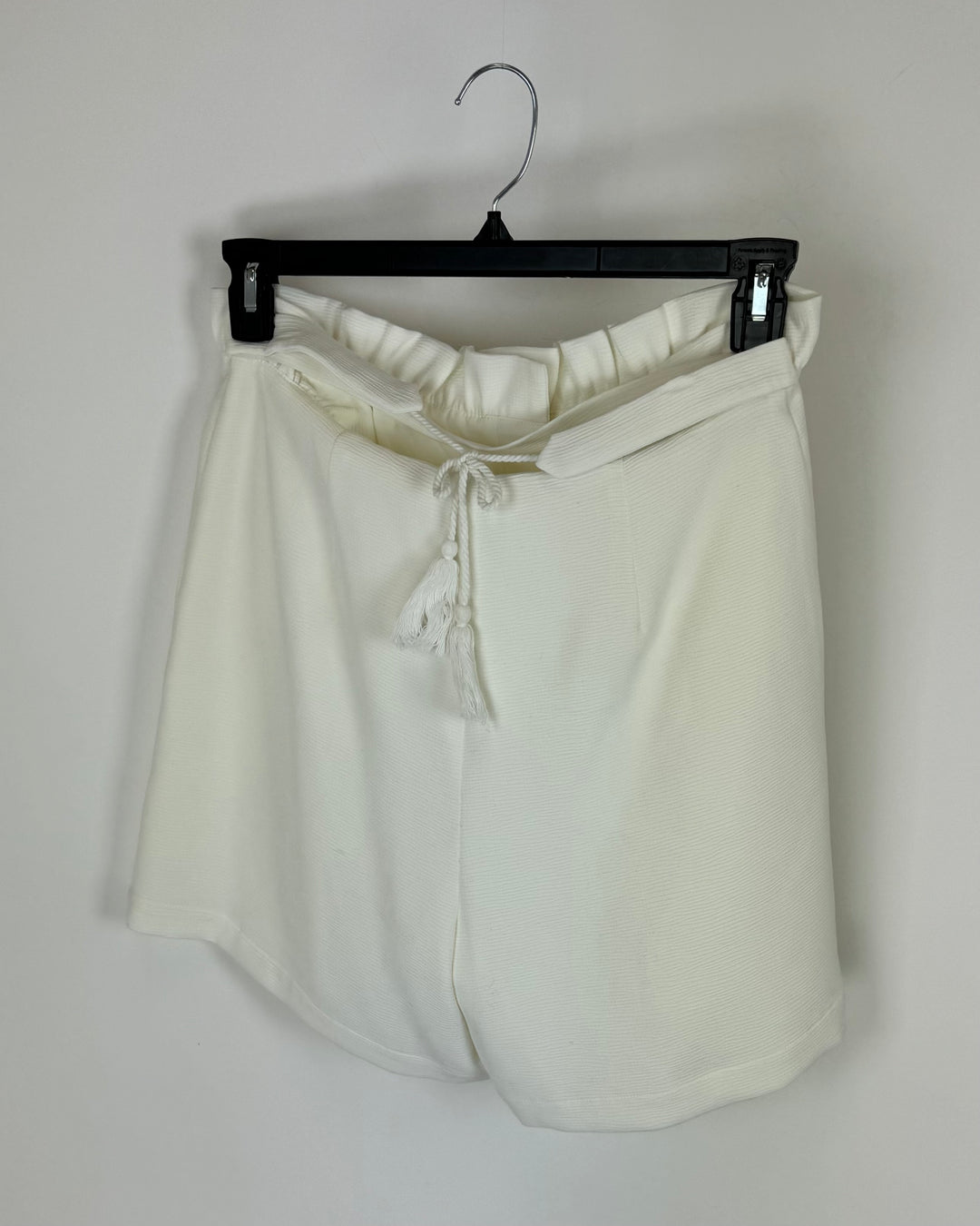 White Tassel Tie Shorts - Size 8/10