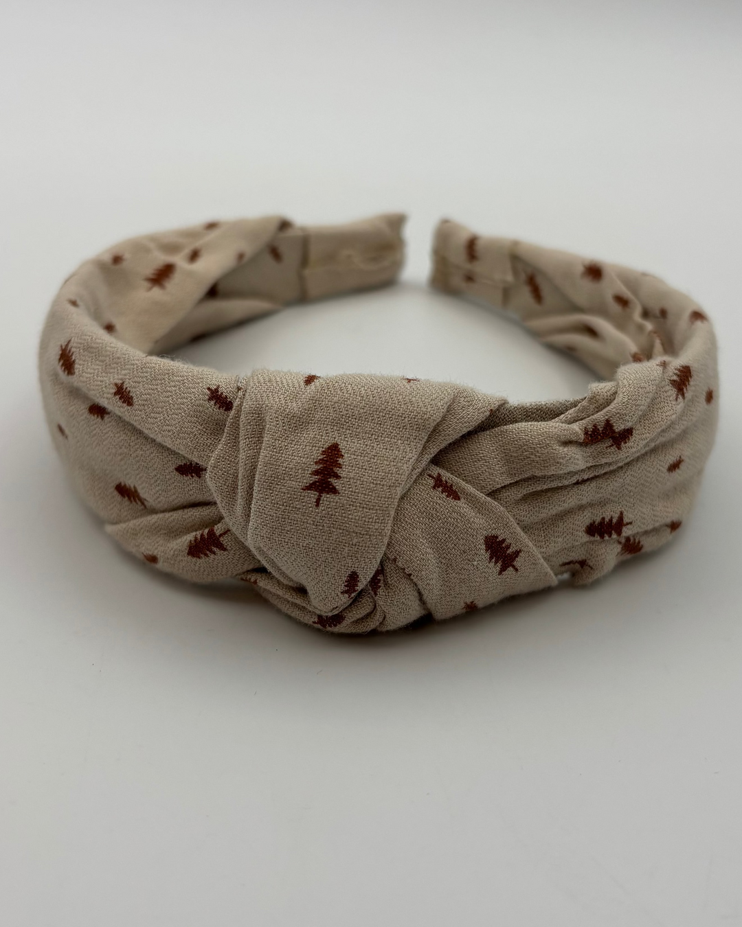 Beige Knotted Headband