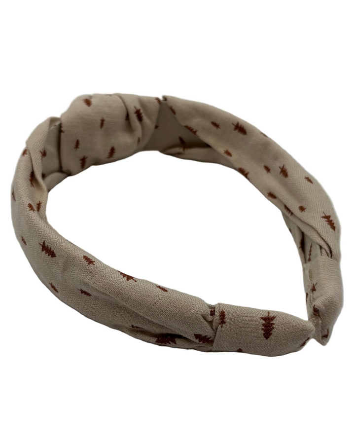 Beige Knotted Headband