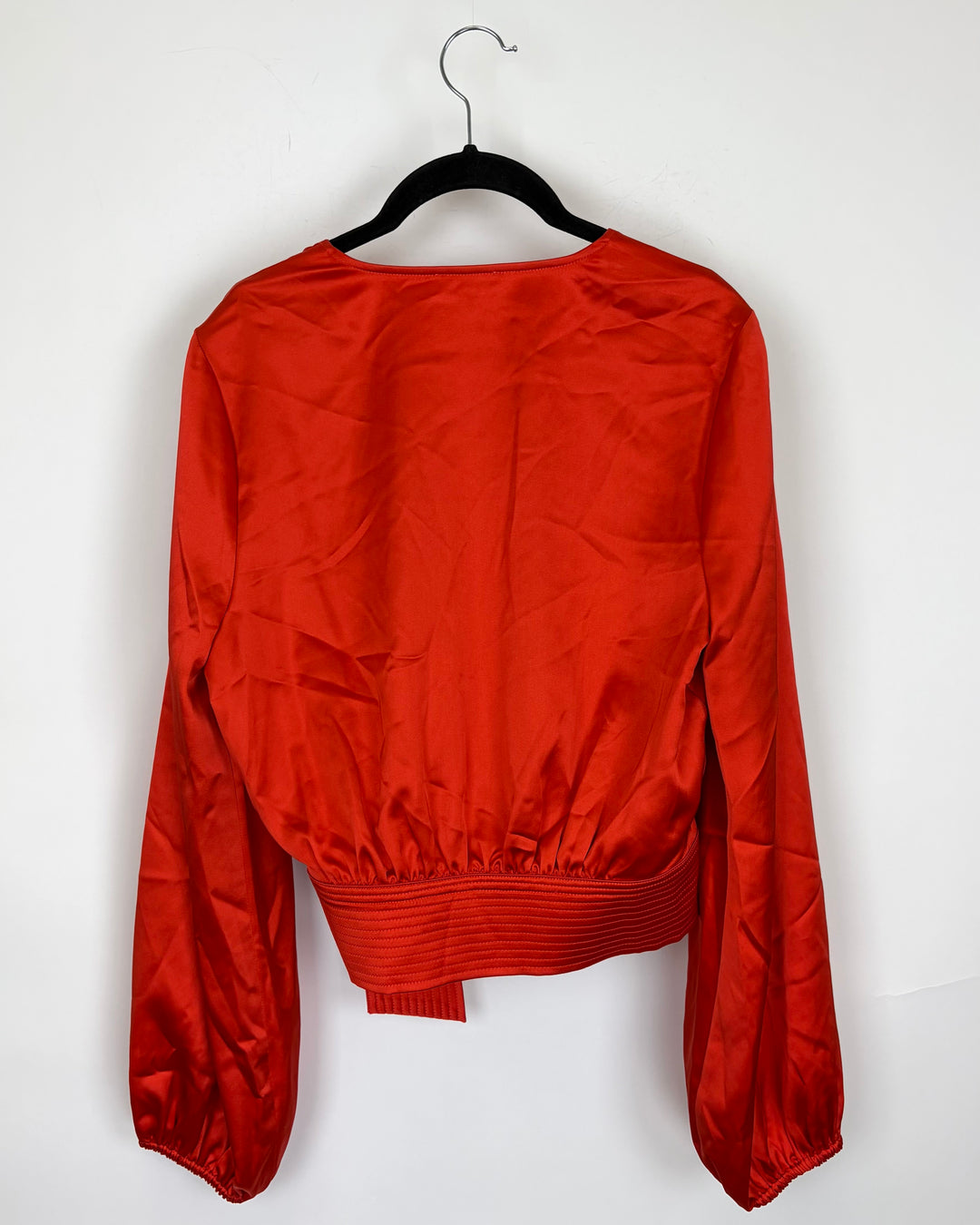 Bright Orange Wrap Shirt - Size 6/8