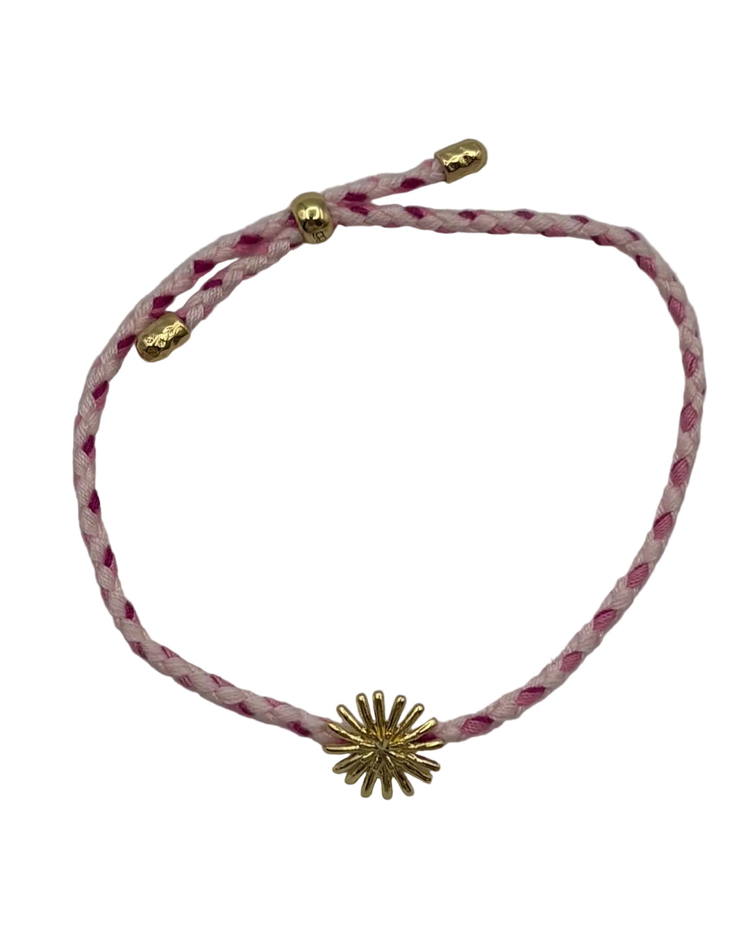 Pink Braided Cord Bracelet