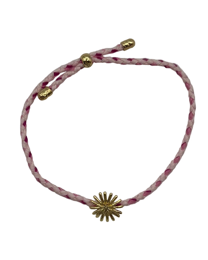 Pink Braided Cord Bracelet