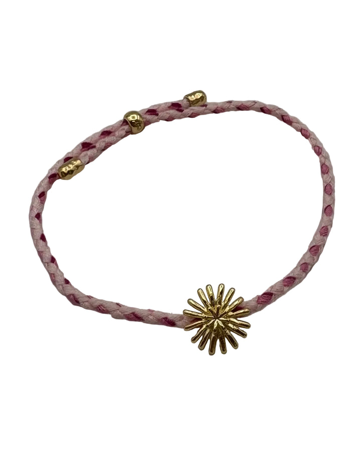Pink Braided Cord Bracelet