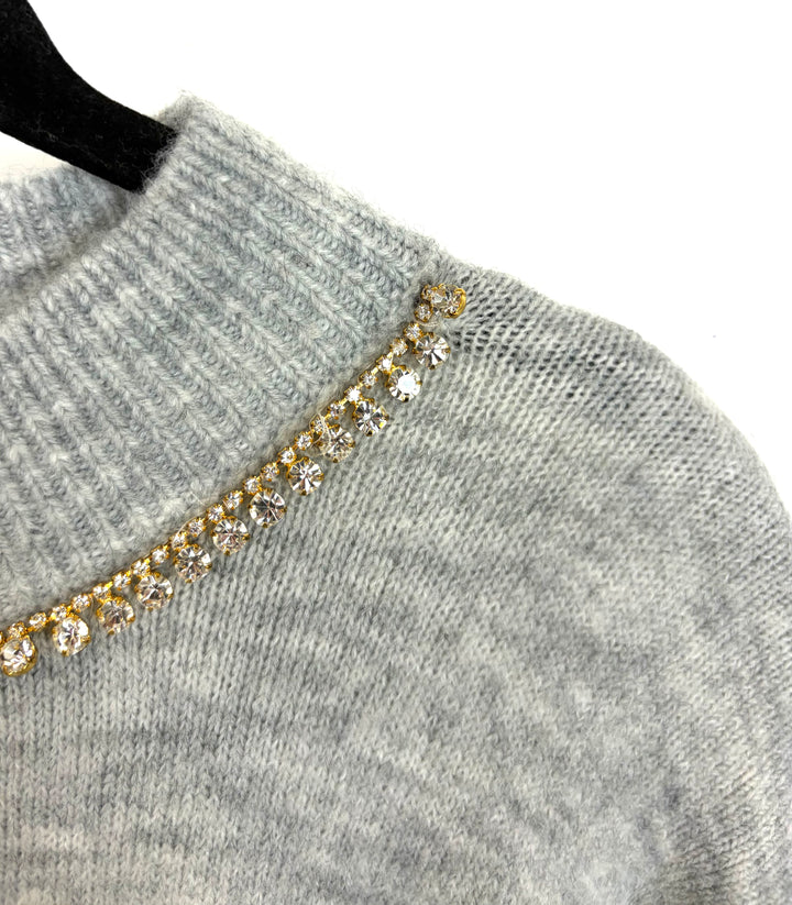Grey Long-Sleeve Sweater - Size 4/6