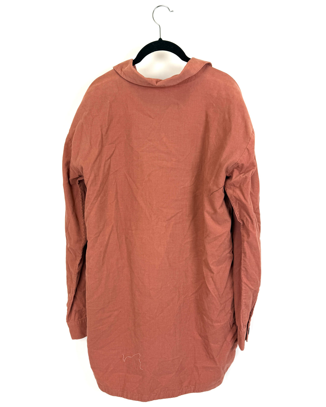 Pale Peach Corduroy Shacket - Size 6/8